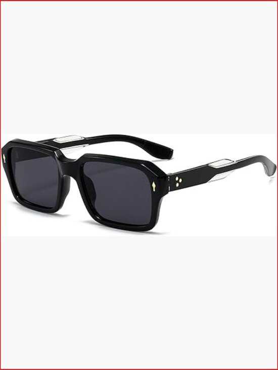 Square Frame Sunglasses UV400 Protection Unisex Rectangle Shades main image 4
